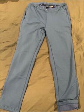 W’s Montbell Navy Blue Fleece-Lined Pants with Zipper Pockets